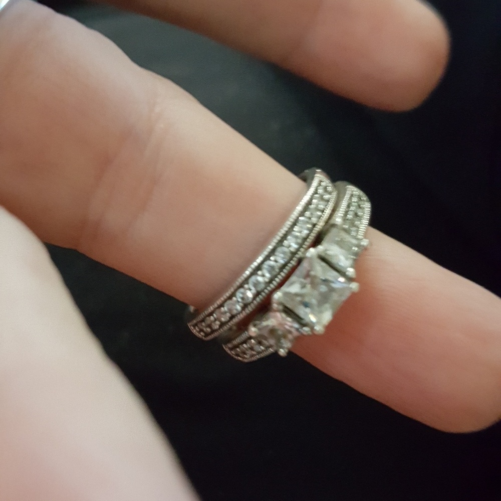 Beautiful  silver 925 wedding  set